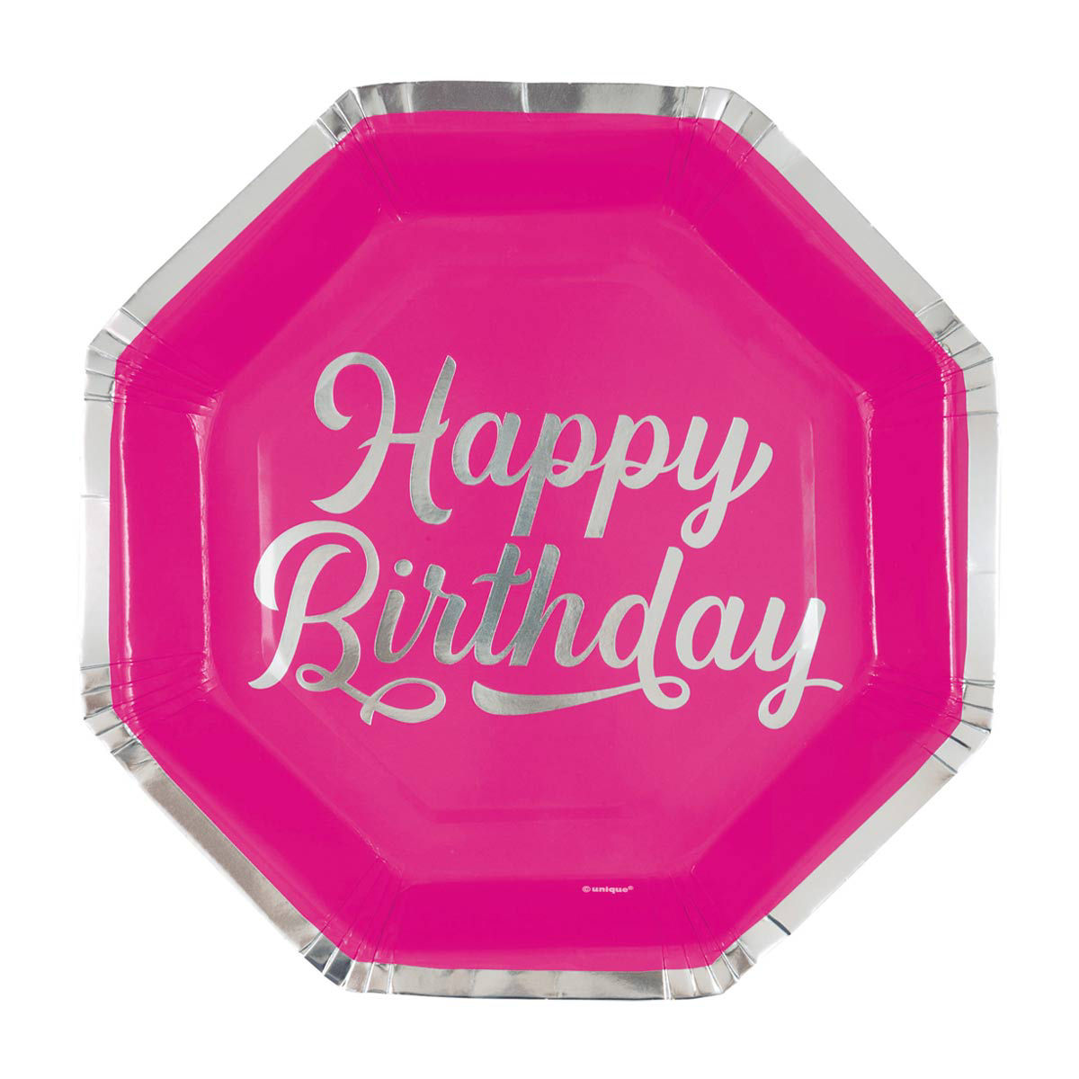 Foil Trimmed Birthday Party Plates, 9.25 in, 8 Count — pOpshelf penny item
