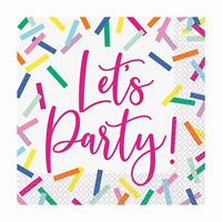 Pink Sprinkles Luncheon Napkins, 16 ct