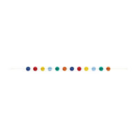 Classic Honeycomb Ball Garland, 7 ft