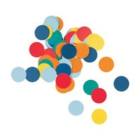 Jumbo Assorted Colors Paper Confetti, 2 oz