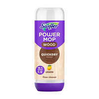 Swiffer Power Quick Dry Mop Wood Floor Cleaner, Lemon Scent, 25.3 fl oz
