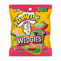Warheads Uncomfortably Sour Wedgies Chewy Candy, 3.5 oz