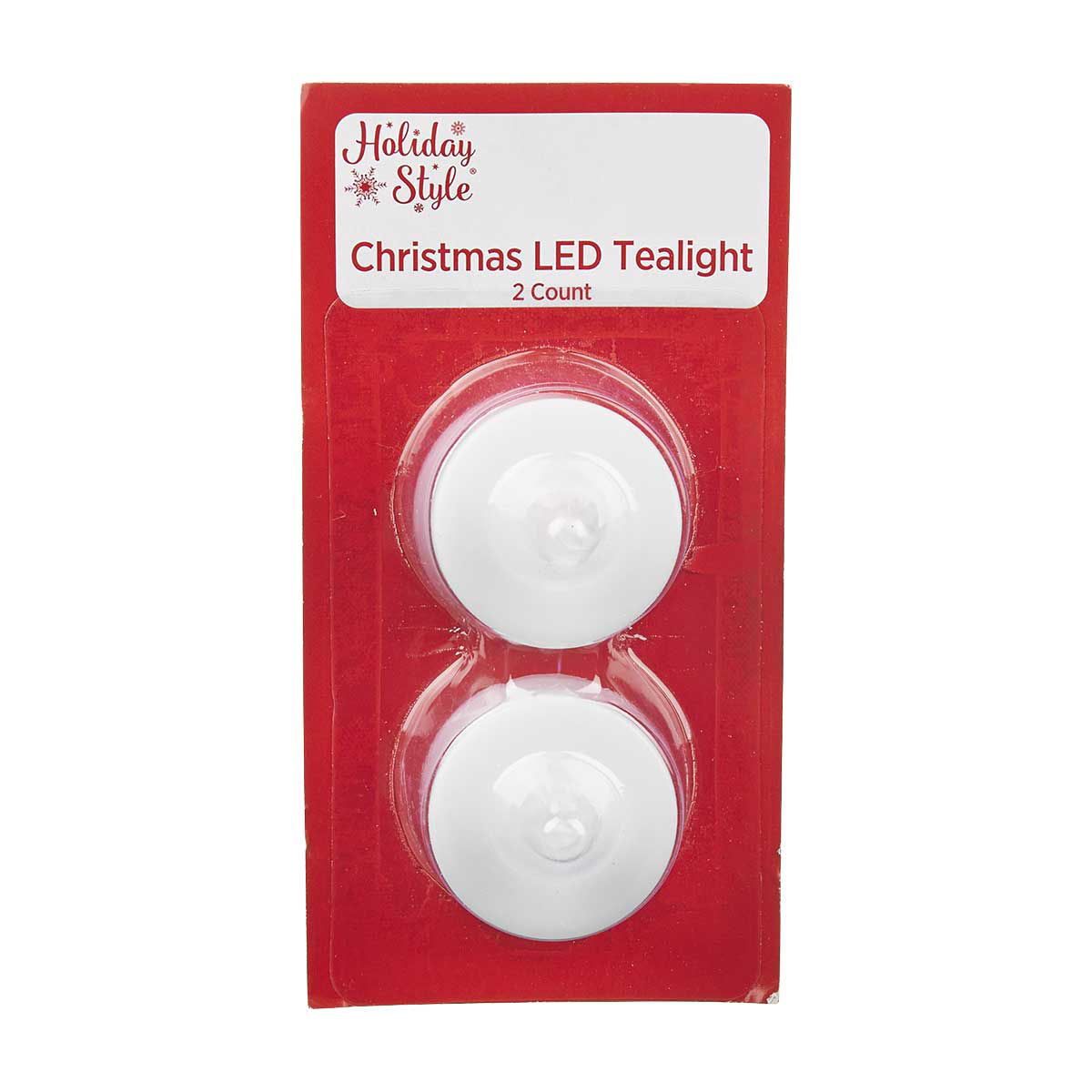 Holiday Style Christmas LED Tealight, 2 Count — pOpshelf (SKU 36053301)