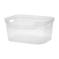Sterilite Open Plastic Bin, Clear, Large