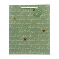 'Best Day Ever' Embellished Gift Bag with Tag, Large