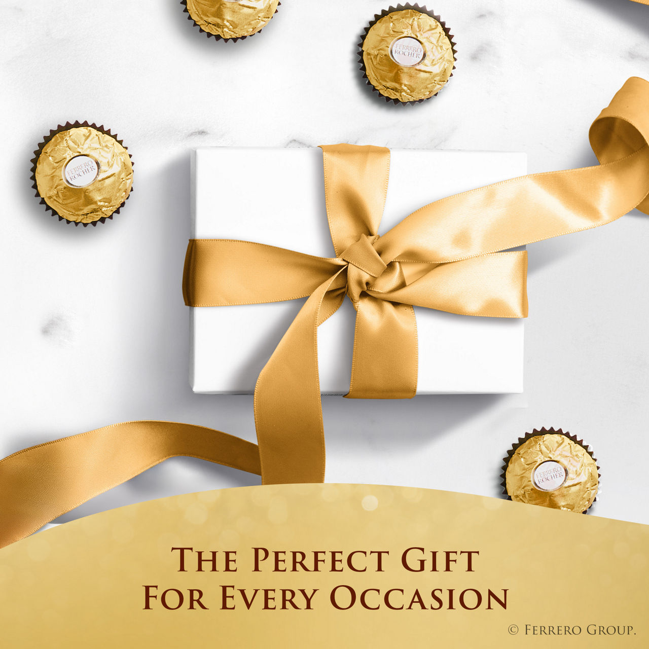 Ferrero Rocher Gourmet Hazelnut Milk Chocolate Gift Box, 8 Individually Wrapped Chocolates, 3.5 oz