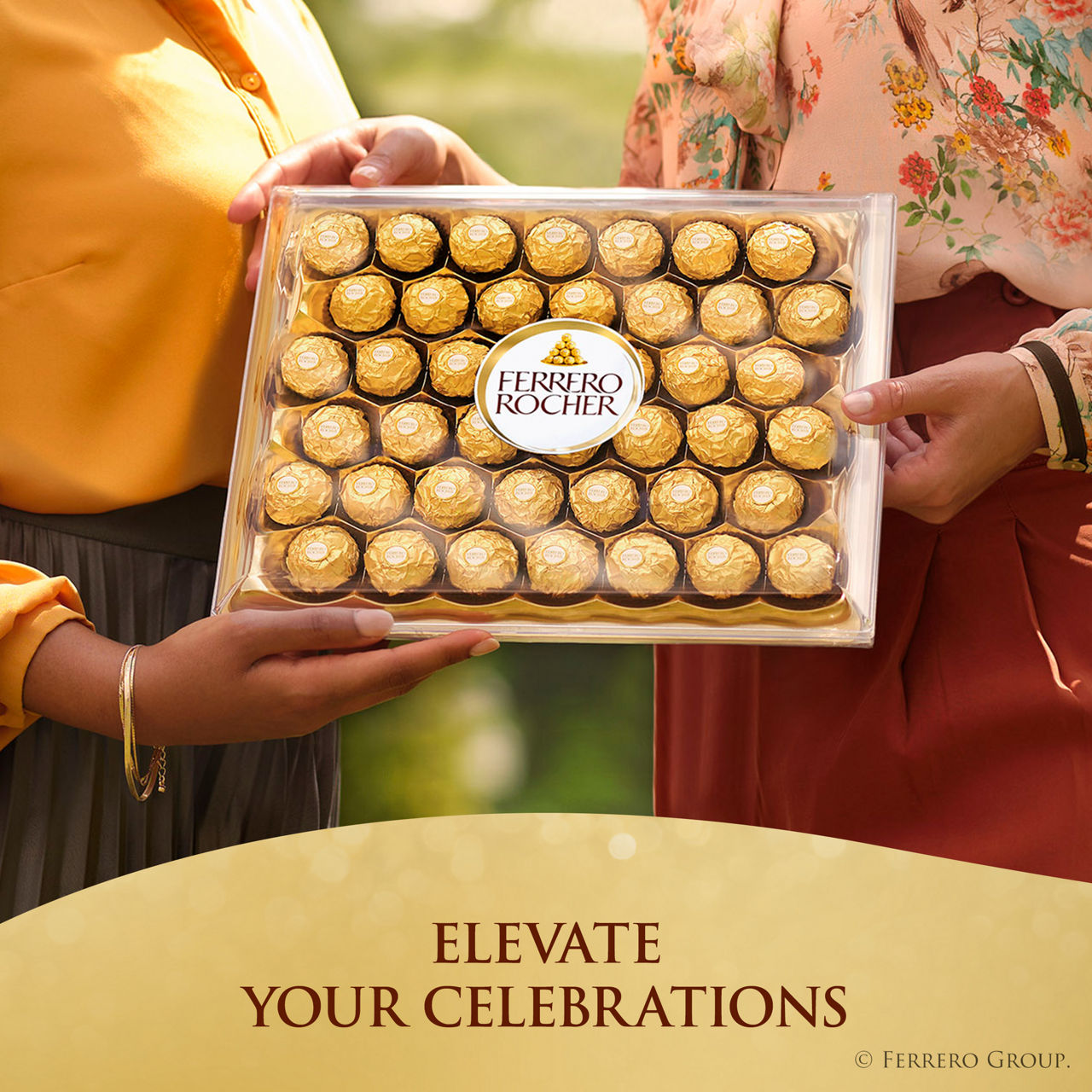 Ferrero Rocher Gourmet Hazelnut Milk Chocolate Gift Box, 8 Individually Wrapped Chocolates, 3.5 oz