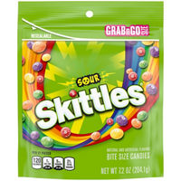 SKITTLES Sour Chewy Candy Grab N Go, 7.2