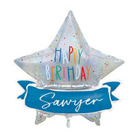 321 Party! Giant Foil DIY Birthday Mayhem Star