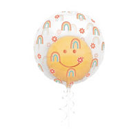 Rainbow Roller Skate Double Stuffed Balloon, 18 in