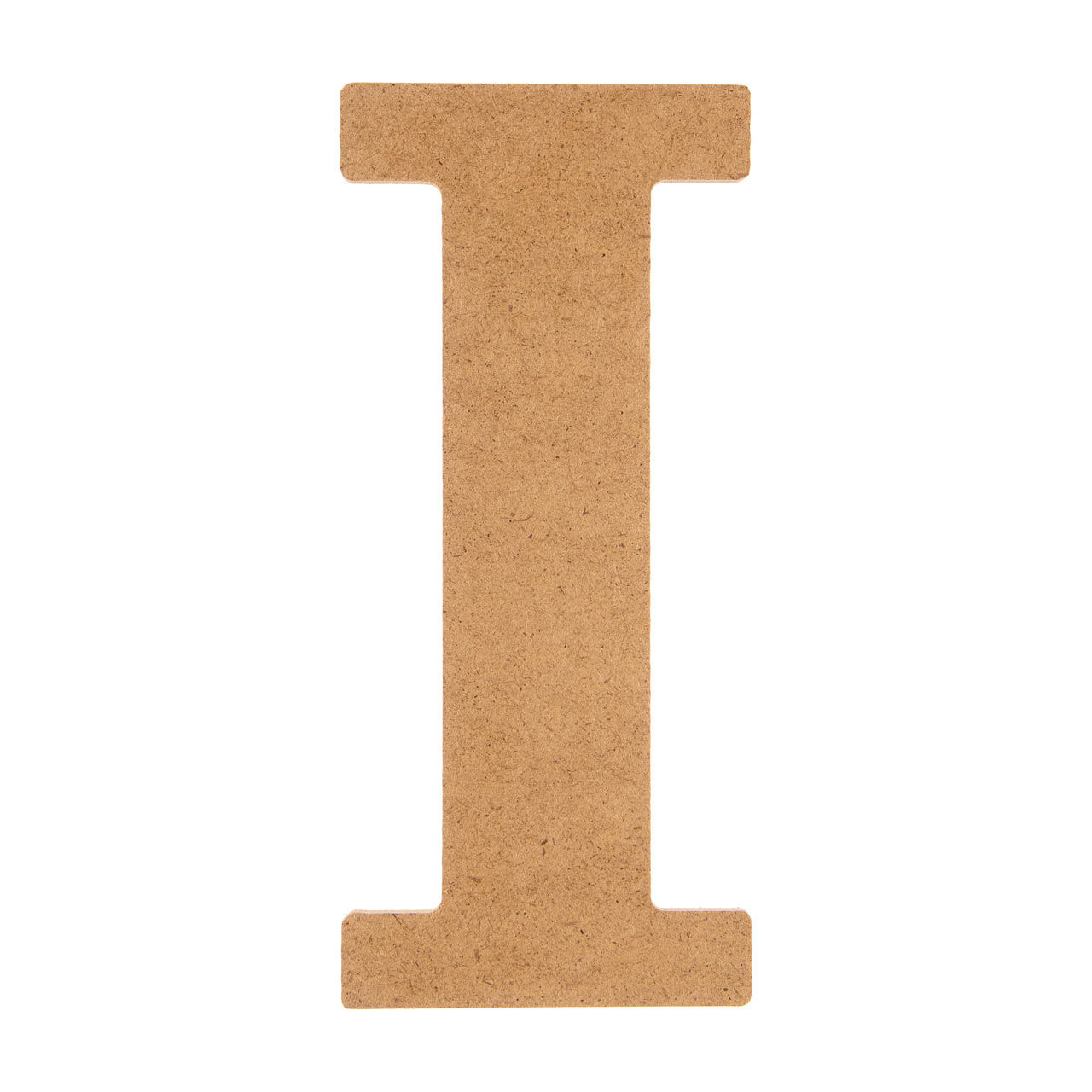 Unpainted Fiberboard Letter "I", 6 in