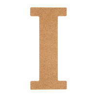 Unpainted Fiberboard Letter "I", 6 in