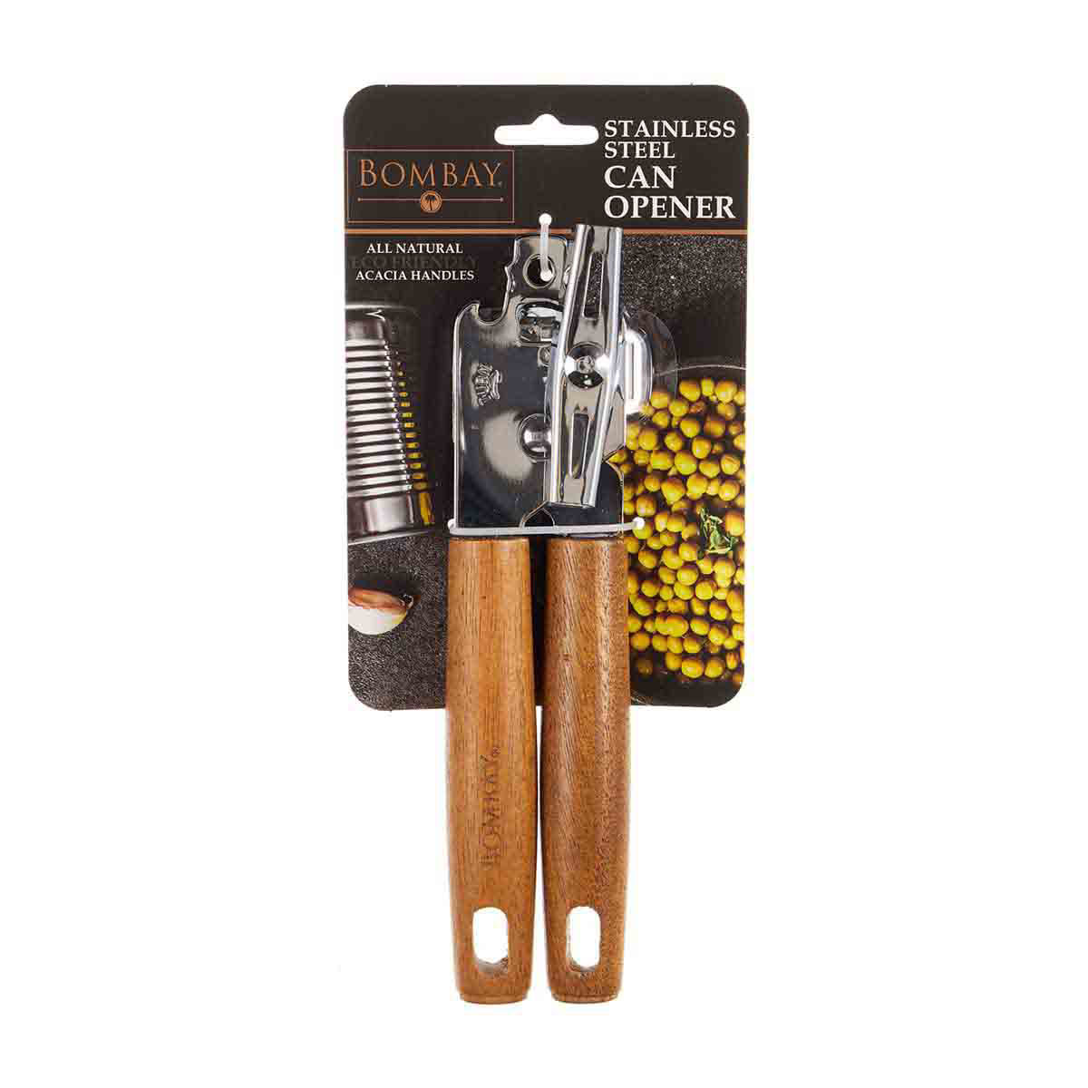 Bombay Acacia & Stainless Steel Can Opener