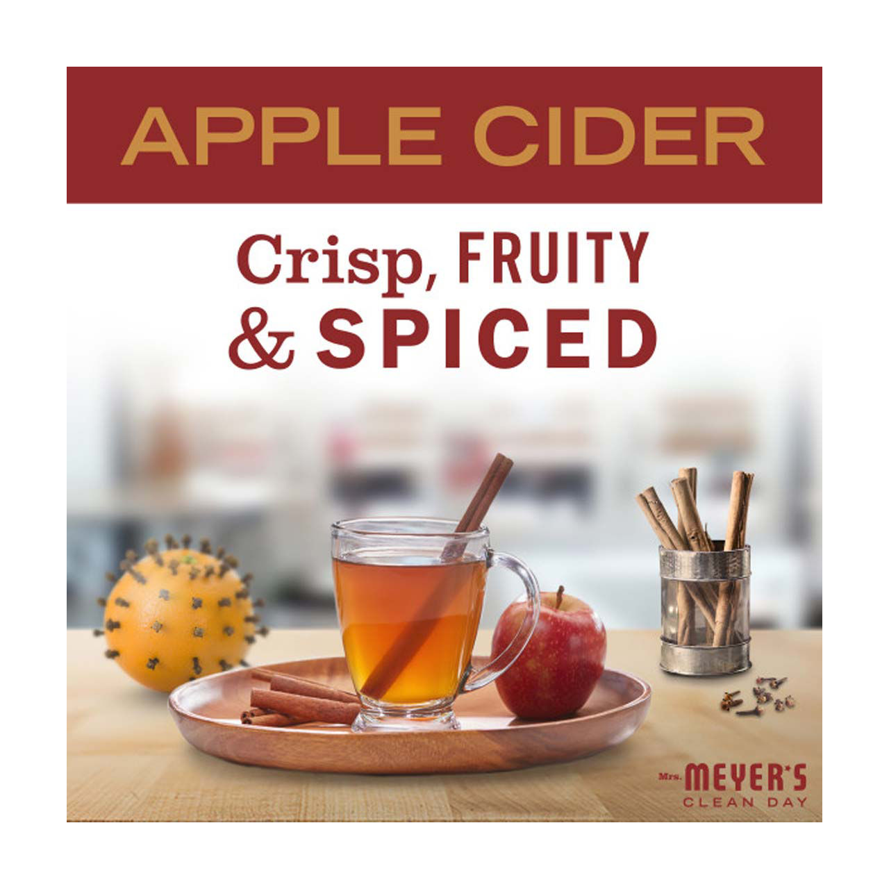 Mrs. Meyer's Clean Day Liquid Dish Soap, Apple Cider Scent, 16 Ounce Bottle