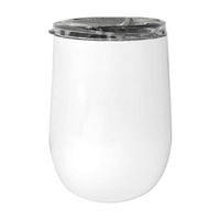 Double Wall Stainless Steel Wine Tumbler, White