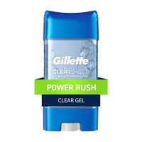 Gillette Clearshield Clear Gel Antiperspirant & Deodorant Stick, Power Rush
