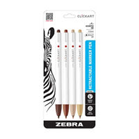Zebra Clickart Retractable Marker Pen - Neutral, 4