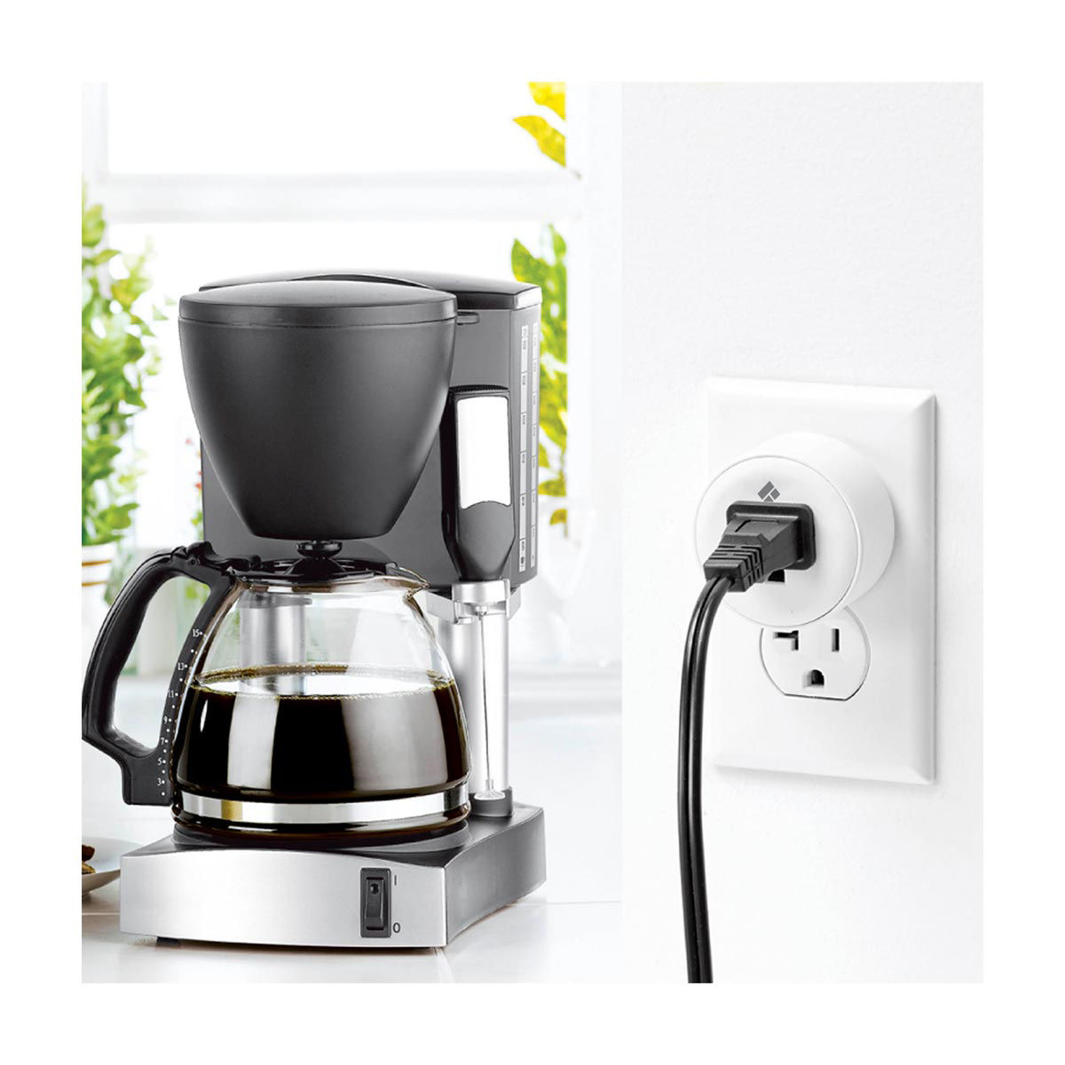 Round Smart Plug White