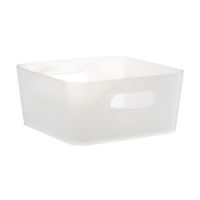 Rectangular Small Storage Bin, 6 in x 6 in x 2.75 in