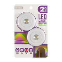 Vibe LED Sunset Projection Touch Light, Pack of