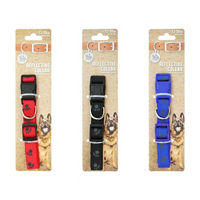 Bonita Pet Paw Printed Reflective Dog Collar, Small, Assorted