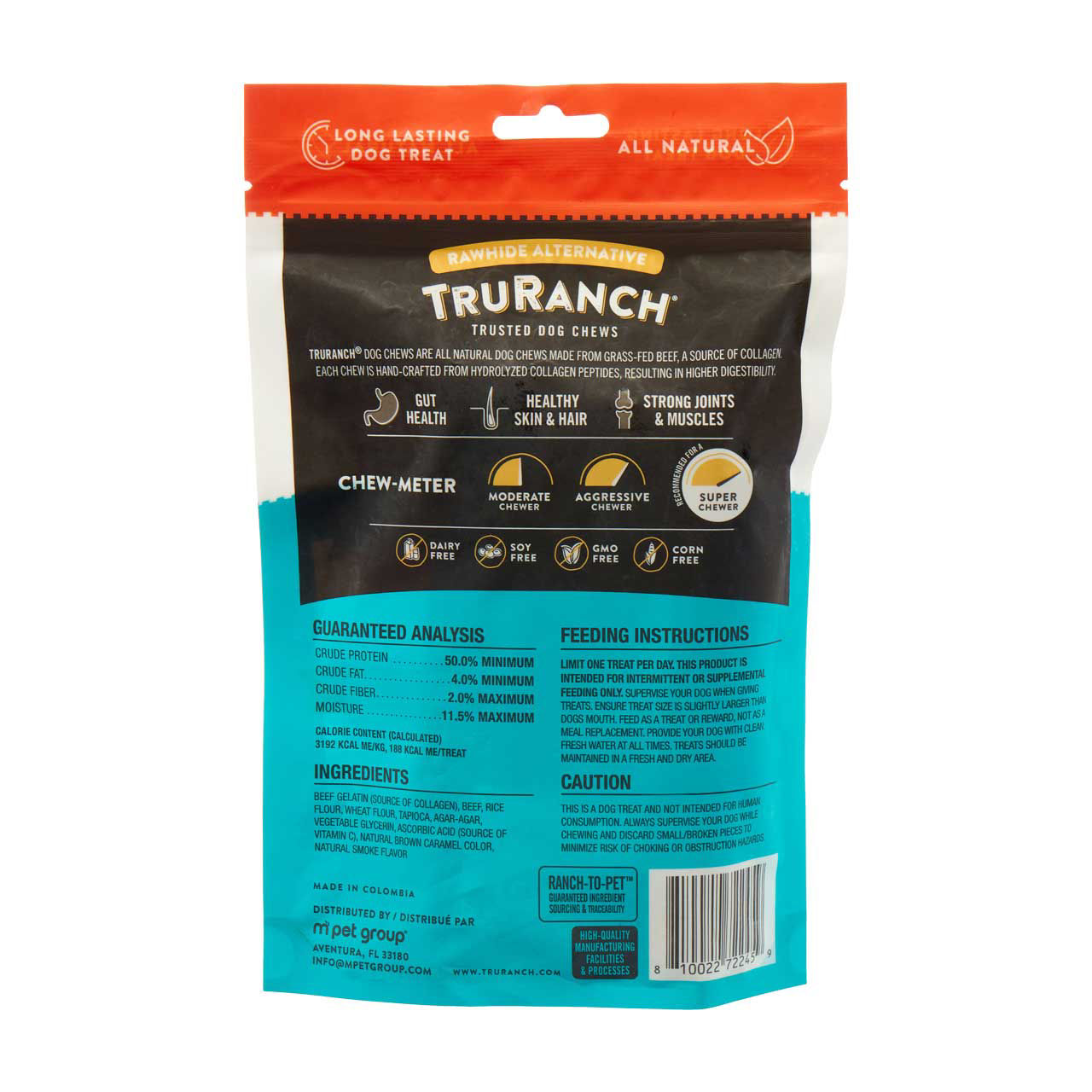 TruRanch Beef & Collagen Dog Chews, 6 in, 3 pk