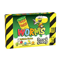 Toxic Waste Worms Sour & Chewy Candy, 3
