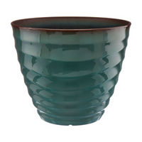 Ripple Ceramic Planter, 12 Inches