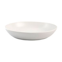 Ribbed Dinner Bowl, White, 9.25 in
