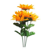 Artificial Sunflower Bush Gold