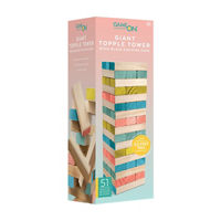 Meridian Point Topple Tower Wood Block Stacking Game
