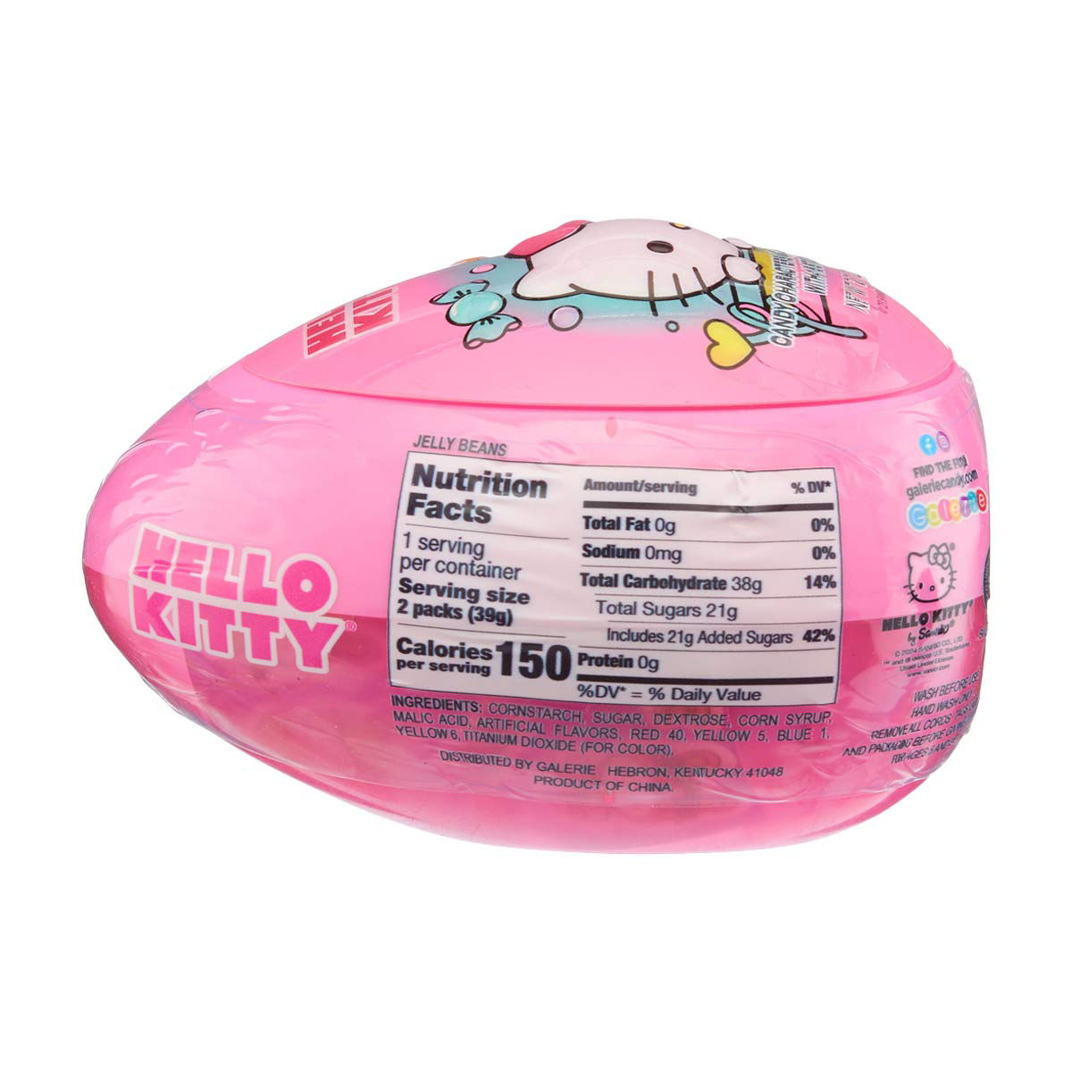 Hello Kitty Surprise Egg with Jelly Beans, 2.71 oz
