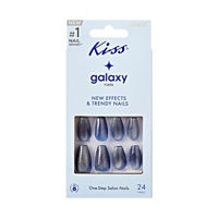 Kiss Galaxy One Step Salon Press-On Nails, Kitsch, 24 ct