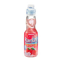 Ramune Strawberry Premium Carbonated Soft Drink, 6.76 fl