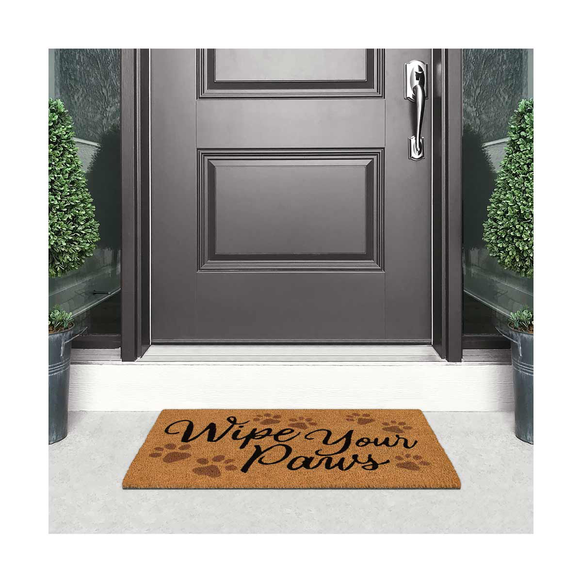 Wipe Your Paws Printed Coir Doormat