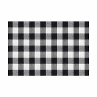 Checkered Mat, Black & White