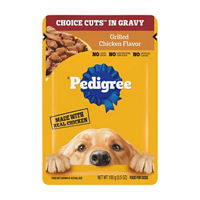 Pedigree Choice Cuts in Gravy Grilled Chicken Flavor Wet Dog Food Pouch, 3.5 oz