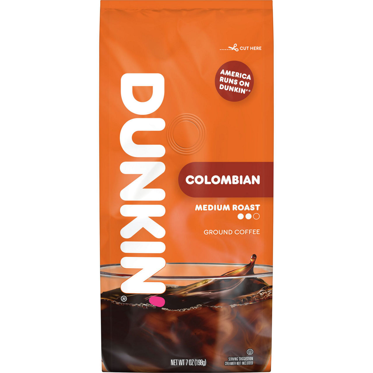 Dunkin' Colombian Medium Roast Ground Coffee, 7 oz. Bag — pOpshelf penny item