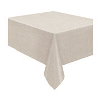 Boho Linen Faux Felt Back Table Cover 1ct