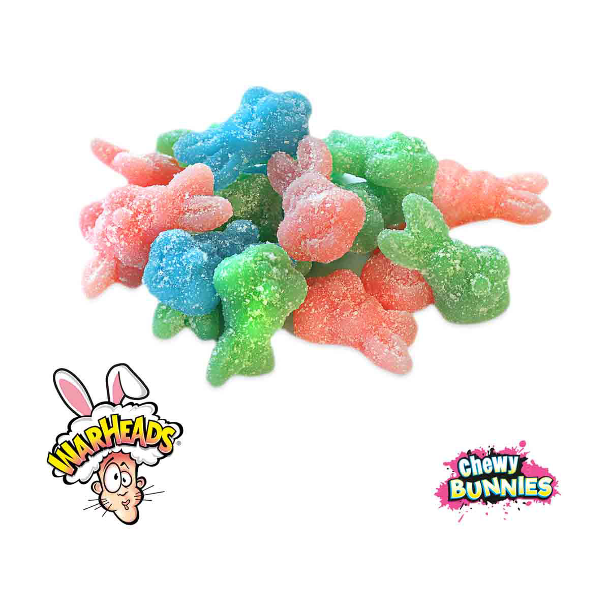Warheads Chewy Bunnies Sour Candy, 3 oz