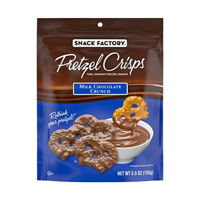 Snack Factory Pretzel Crisps, Milk Chocolate Covered Pretzels, 5.5 oz