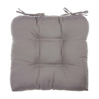 Gray Chair Cushions with Ties