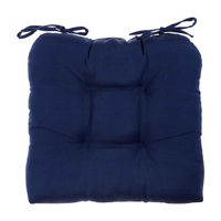 Navy Chair Cushions with Ties