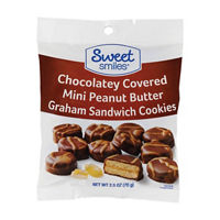 Sweet Smiles Chocolatey Covered Mini Peanut Butter Graham