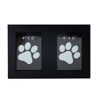 Tabletop Décor Double Picture Frame, Black