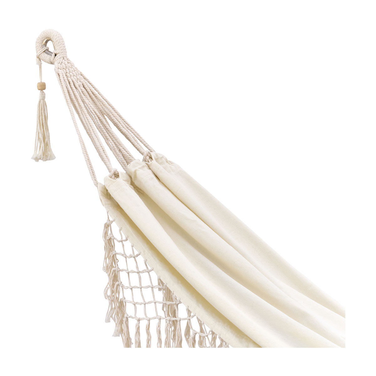 Bliss Hammocks Fringed Hammock in a Bag with Hanging Hardware, 40 in