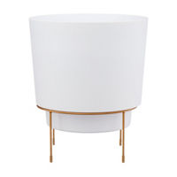 Hopson Planter White, 10 Inches