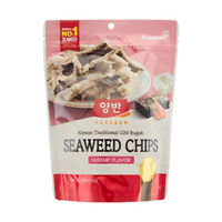 Yangban Korean Traditional GIM Bugak Seaweed Chips, Shrimp,
