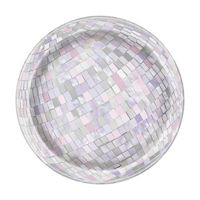 Disco Ball Plates, 7 in, 8 ct