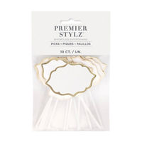Paper Food Picks w/ Foil 10ct
